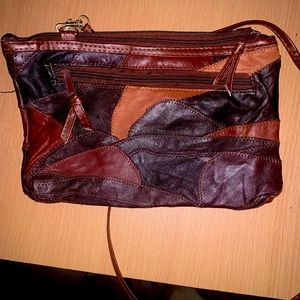 Brown leather bag